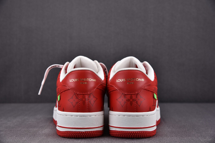 nike low air force 1 x red white