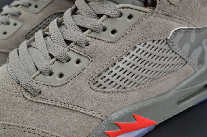 bape x air jordan 5 trophy room“camo” university red mens 136027-051