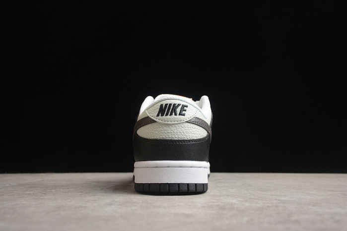 nike dunk low black grey orange fn7808-001