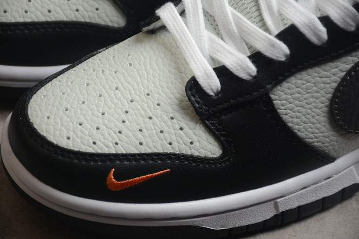 nike dunk low black grey orange fn7808-001