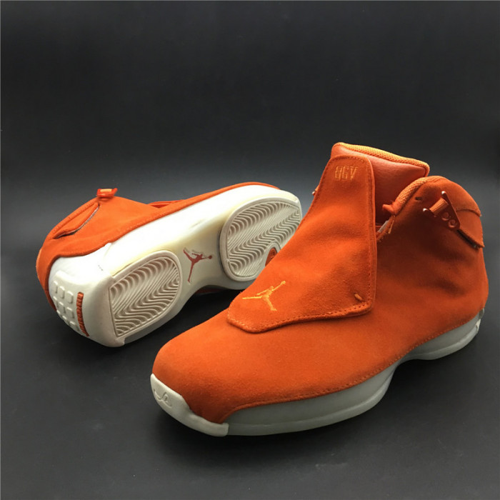 air jordan 18 orange suede aa2494-801