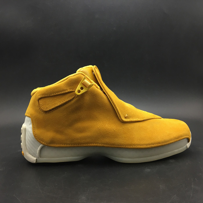 air jordan 18 yellow suede aa2494-701