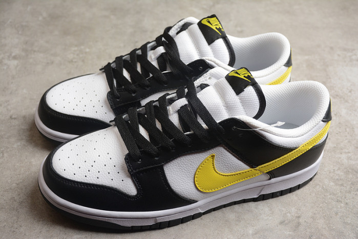 nike dunk low black yellow white fq2431-001