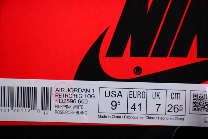 air jordan 1 retro high og "washed pink" fd2596-600