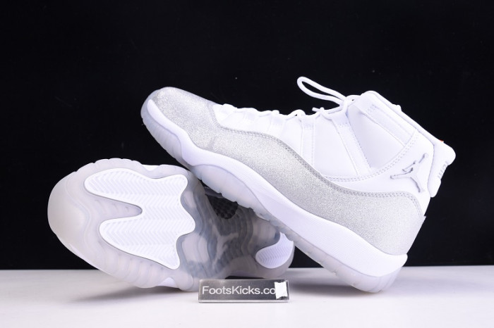 air jordan 11 white metallic silver vast grey ar0715-100