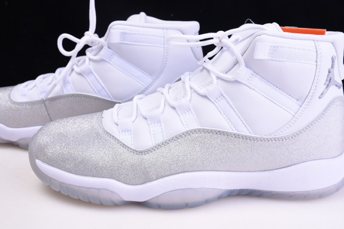air jordan 11 white metallic silver vast grey ar0715-100