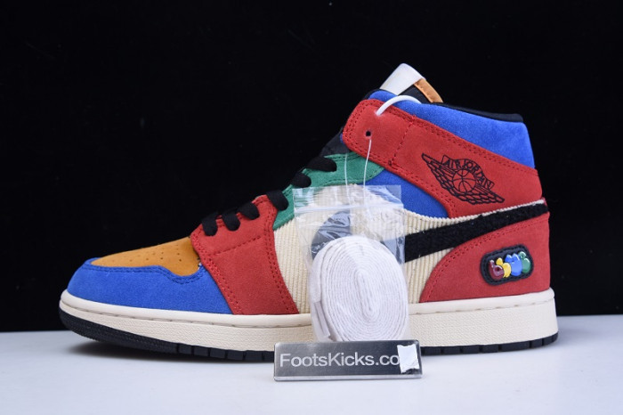 air jordan 1 mid blue the great cu2805-100