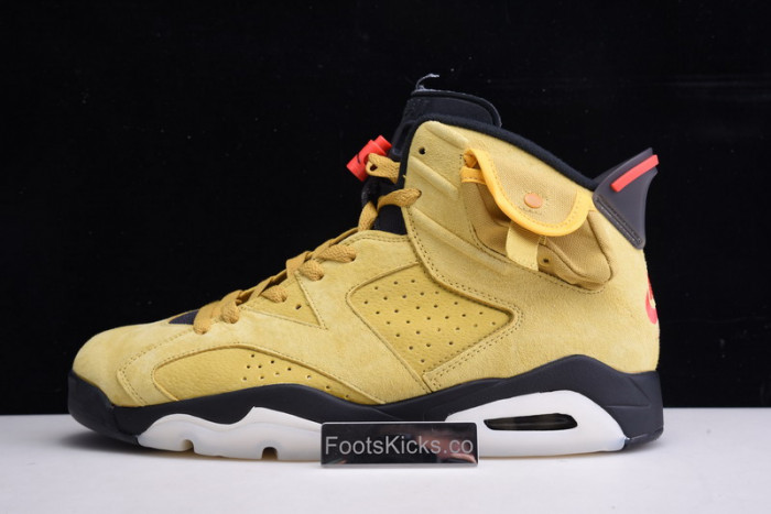 travis scott air jordan 6 yellow cactus jack cn1084-300