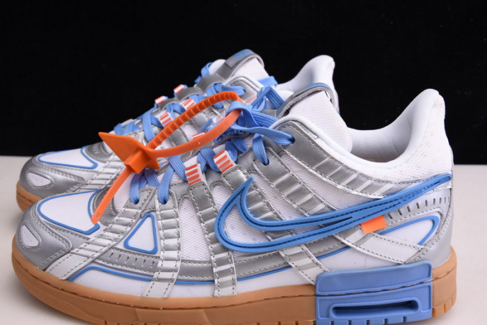 ofw x nike air rubber dunk “university blue” cu6015-100