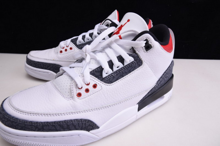 air jordan 3 retro denim "fire red" cz6431-100