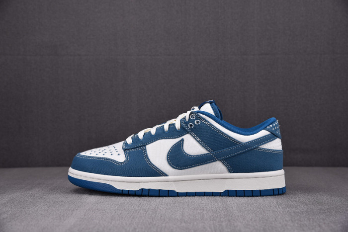 nike dunk low industrial blue sashiko dv0834-101