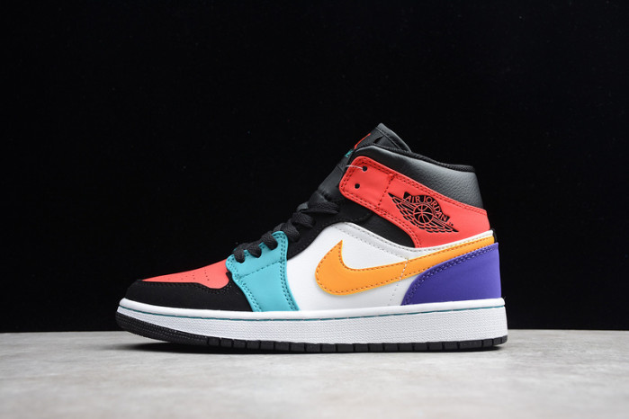 air jordan 1 mid multi-color 554724-125