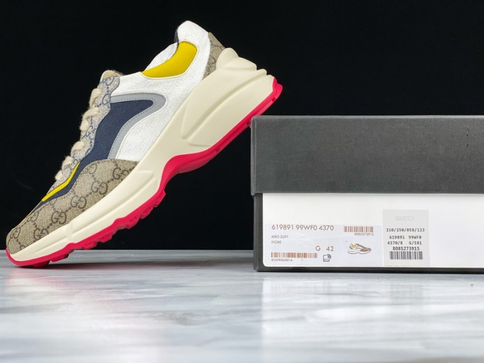 g*u*i rhyton vintage trainer sneaker 576965 drw00 9522