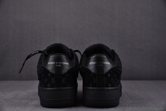nike low air force 1 x full black