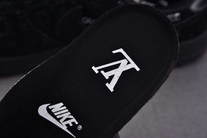 nike low air force 1 x full black