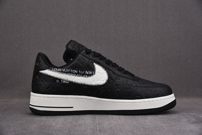 nike low air force 1 x black