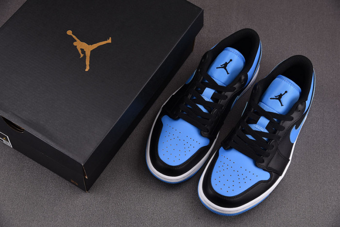 air jordan 1 low black university blue 553558-041