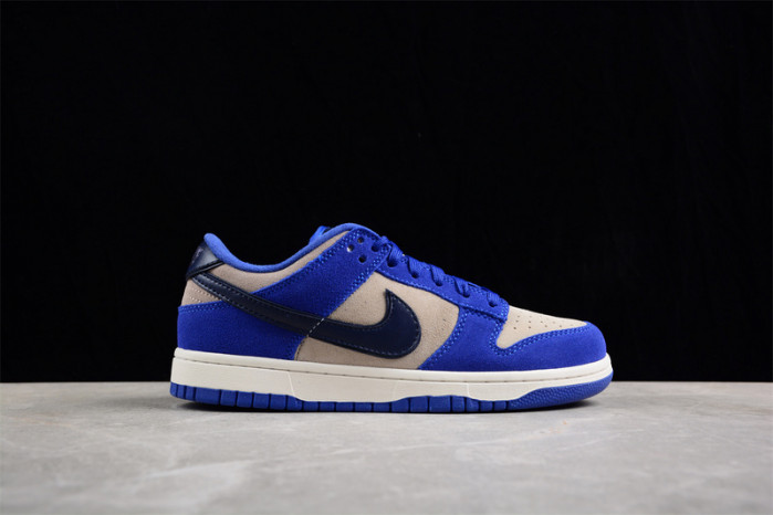 nike dunk low lx blue suede dv7411-400