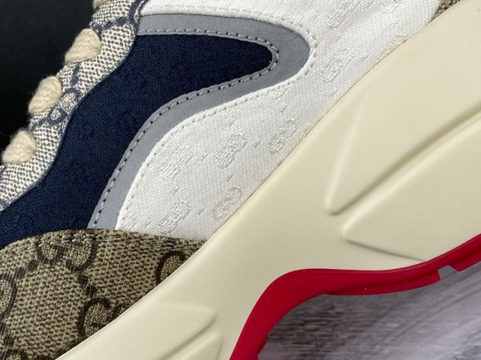 g*u*i rhyton vintage trainer sneaker 576964 drw00 9522