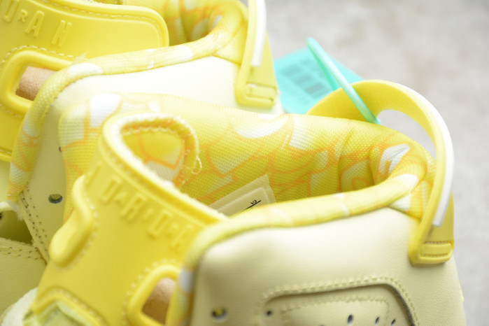 air jordan 6 retro dynamic yellow floral (gs) 543390-800